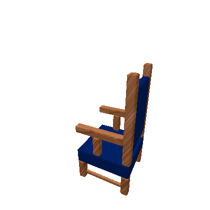 Medieval Desk Chair - Blue